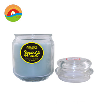 Hot sale Jam glass candle jar with lid